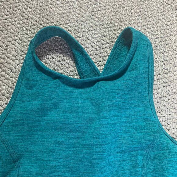 JoyLab Womens Sports Bra Size Small Green Sleeveless Crossback Wireless Pullover - Picture 1 of 3